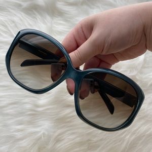 Fendi green square sunglasses